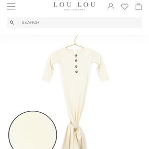 Lou Lou and company- Knotted gown- size newborn-3mo- color “Scout”